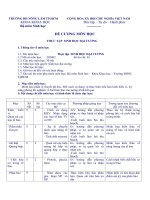 Đề cương môn học thực tập sinh học đại cương