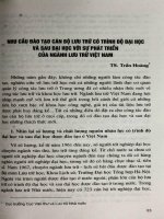 Nhu cầu đào tạo cán bộ lưu trữ có trình độ đại học và sau đại học với sự phát triển của ngành lưu trữ Việt Nam