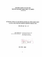 Sử dụng công cụ GIS trong đánh giá tổng hợp chất lượng môi trường không khí đô thị Hà Nội