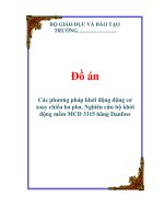 các phương pháp khởi động động cơ xoay chiều 3 pha nghiên cứu bộ khởi động mềm mcd 3315 hãng danfoss