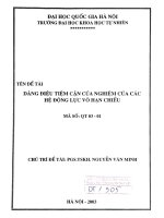 Dáng điệu tiệm cận của nghiệm của các hệ động lực vô hạn chiều