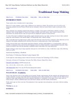 Traditional soap making