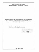 Nghiên cứu, xác lập quy trình chế tạo bột màu đỏ Fe2O3 từ xỉ của quá trình sản xuất H2SO4 từ FeS2 và khoáng vật Limonit