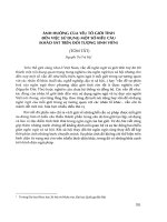 Ảnh hưởng của yếu tố giới tính đến việc sử dụng một số kiểu câu (khảo sát trên đối tượng sinh viên