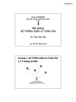 Bài giảng Hệ thống định vị toàn cầu