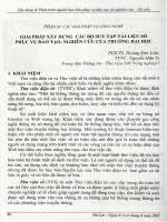 Giải pháp xây dựng các bộ sưu tập tài liệu số phục vụ đào tạo, nghiên cứu của trường đại học