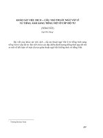 Khảo sát về việc dịch - cấu tạo thuật ngữ vật lí từ tiếng Anh sang tiếng Việt ở cấp độ từ