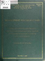 Nghiên cứu tìm nguyên nhân và đề xuất giải pháp khắc phục một số tồn tại phát sinh khi vận hành cửa van đập đáy