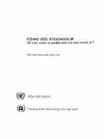 Công ước Stockholm về các chất ô nhiễm hữu cơ khó phân hủy