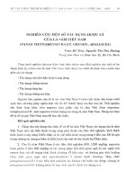 Nghiên cứu một số tác dụng dược lý của lá sâm Việt Nam (Panax Vietnamnesis Ha Et. Grushv, Araliacea