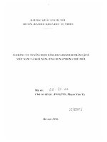Nghiên cứu tuyển chọn nấm Metarhizium phân lập ở Việt Nam và khả năng ứng dụng phòng trừ mối