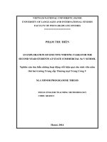 Nghiên cứu tìm hiểu những hoạt động viết hiệu quả cho sinh viên năm thứ hai trường Trung cấp Thương mại Trung ương