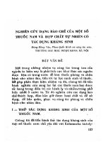 Nghiên cứu dạng bào chế của một số thuốc nam và hợp chất tự nhiên có tác dụng kháng sinh