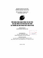 Nghiên cứu triển khai các dịch vụ truyền thông hiện đại qua tổng đài số tích hợp