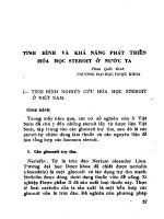 Tình hình và khả năng phát triển hóa học steroit ở nước ta