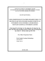 vận dụng hồ sơ bài tập vào việc giảng dạy kỹ năng đọc cho sinh viên năm thứ hai không chuyên tiếng Anh tại trường Đại học Kinh tế - Đại học Quốc gia Hà Nội