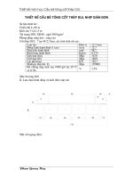 Thiết kế dầm cầu bê tông cốt thép nhịp giản đơnvới chiều dài toàn dầm L = 40m,khổ cầu B =11m, phương pháp căng sau