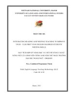 Dạy tích hợp kỹ năng đọc và viết để nâng cao kỹ năng viết của sinh viên tiếng Anh năm thứ nhất trường đại học Ngoại ngữ - Đại học Quốc gia Hà Nội.PDF