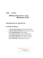 Phương trình toán tử trong không gian rời rạc