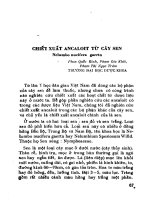 Chiết xuất Ancaloit từ cây sen