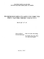 Ổn định đàn dẻo của kết cấu chịu tải phức tạp phụ thuộc vào X và Y