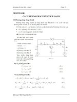 bài giảng về các phương pháp phân tích mạch