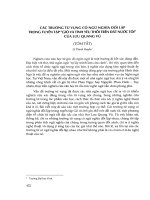 Các trường từ vựng có ngữ nghĩa đối lập trong tuyển tập Gió và tình yêu thổi trên đất nước tôi của Lưu Quang Vũ