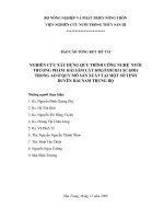 Nghiên cứu xây dựng quy trình công nghệ nuôi thương phẩm hải sâm cát (Holothuria scabra) trong ao ở quy mô sản xuất tại một số tỉnh Duyên hải Nam Trung bộ