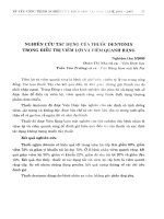 Nghiên cứu tác dụng của thuốc Dentonin trong điều trị viêm lợi và viêm quanh răng