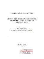 Chuỗi đặc trưng và ứng dụng trong tìm kiếm dữ liệu đa phương tiện