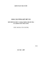 Đổi mới tổ chức và hoạt động thanh tra của Kiểm toán Nhà nước