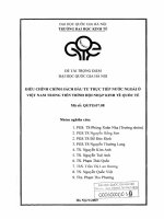 Điều chỉnh chính sách đầu tư trực tiếp nước ngoài ở Việt Nam trong tiến trình hội nhập kinh tế quốc tế