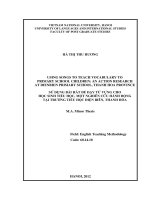 Sử dụng bài hát để dạy từ vựng cho học sinh tiểu học, một nghiên cứu hành động tại trường tiểu học Điện Biên, Thanh Hóa