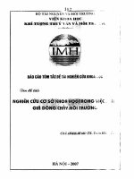 Nghiên cứu cơ sở khoa học trong việc đánh giá dòng chảy môi trường 1