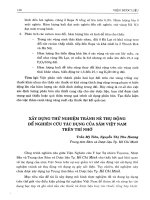 Xây dựng thử nghiệm tránh né thụ động để nghiên cứu tác dụng của sâm Việt Nam trên trí nhớ