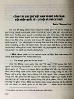 Công tác lưu trữ Việt Nam trong bối cảnh hội nhập quốc tế - cơ hội và thách thức