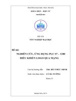 Nghiên cứu, ứng dụng PLC S7-1200 điều khiển LOGO qua mạng