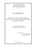 Nghiên cứu xây dựng quy trình sản xuất nước uống tăng cường sức khỏe, chống oxi hóa và lão hóa từ măng tây