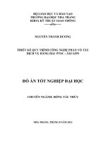 Thiết kế công nghệ phần vỏ tàu dịch vụ hàng hải PTSC - Saigon