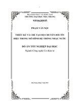Thiết kế, chế tạo bộ chuyển đổi tín hiệu trong mô hình hệ thống nhạc nước
