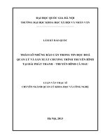 Tháo gỡ rào cản trong tin học hoá quản lý và sản xuất chương trình truyền hình tại Đài Phát thanh – Truyền hình Cà Mau