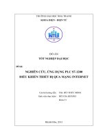 Nghiên cứu, ứng dụng PLC S7-1200 điều khiển thiết bị qua mạng Intenet