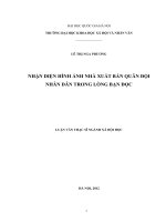 Nhận diện hình ảnh nhà xuất bản Quân đội nhân dân trong lòng bạn đọc