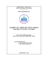 Nghiên cứu chiết rút chất chống oxi hóa từ măng tây khô