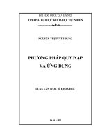 Phương pháp quy nạp và ứng dụng