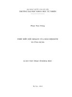 Phép biến đổi Mellin của hàm Hermite và ứng dụng