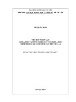 Thu hút nhân lực khoa học và công nghệ của viện Khoa học BHXH thông qua mô hình cấu trúc dự án