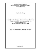 Nghiên cứu sử dụng sét bentonit biến tính và phương pháp hóa nhiệt để xử lý policlobiphenyl trong dầu biến thế phế thải tt