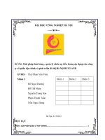 Giải pháp bán hàng , quản lý nhân sự tiền lương áp dụng cho công ty cổ phần địa chính và phát triển đô thị Hà Nội HUCLAND