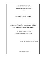 Nghiên cứu hoàn thiện quy trình chế biến bột rong nho khô